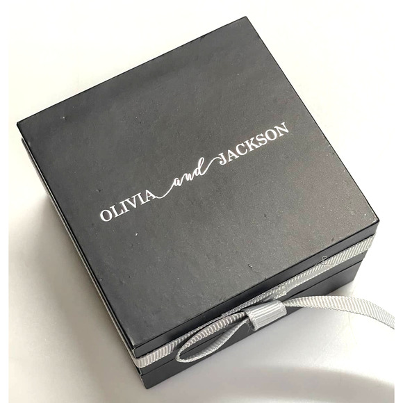 NEW Olivia & Jackson Fine Silver Plated Gold Tone Crystal Earrings - Picture 7 of 7